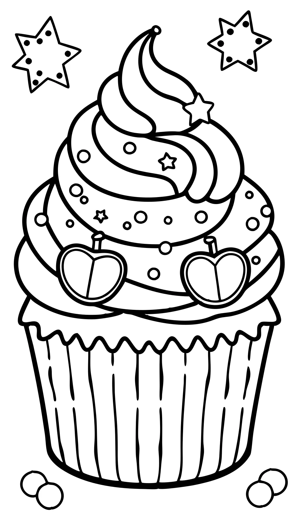 coloriages imprimables cupcakes